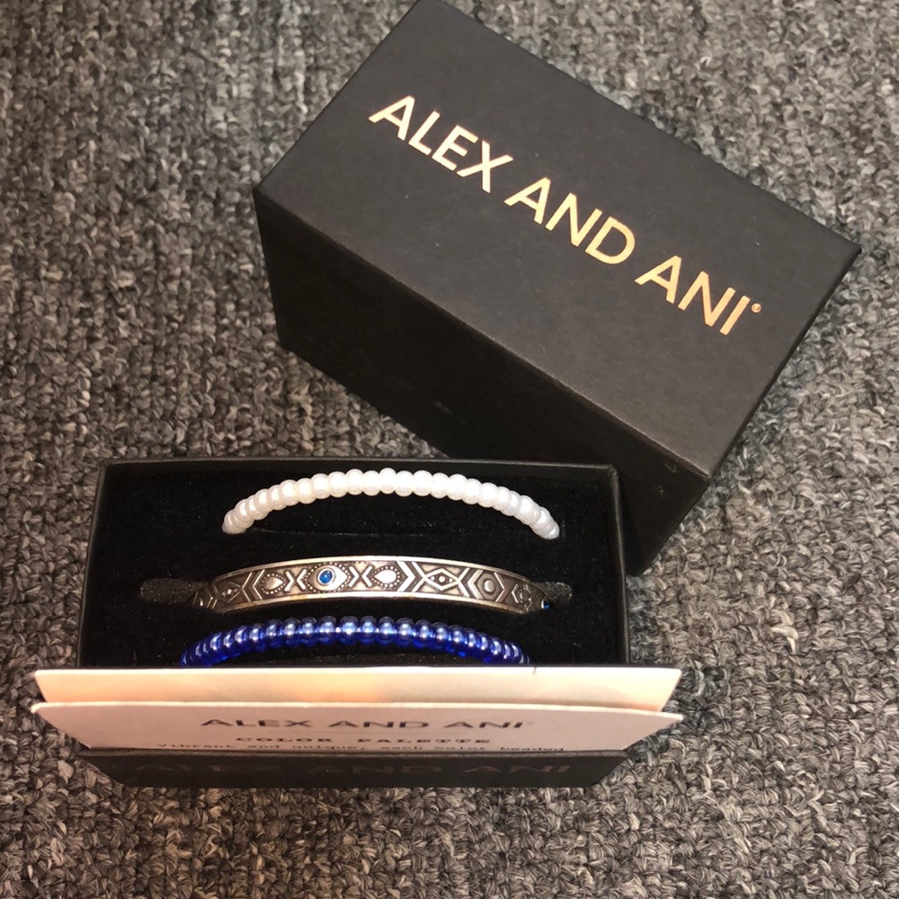 Alex and ani evil eye cuff set - Picture 2 of 8